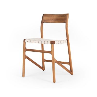 Scaun de dining alb/maro Fawn – Gazzda