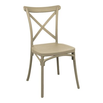 Scaun de gradina Crossie Pako World Cappuccino 38x46.5x82 cm