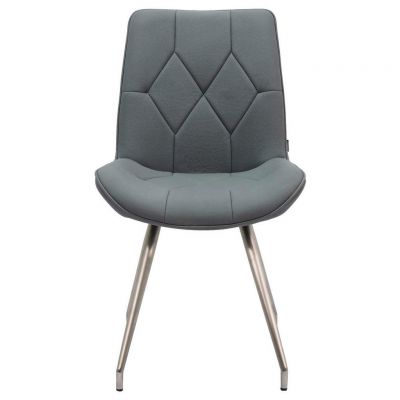 SCAUN in metal, textil gri