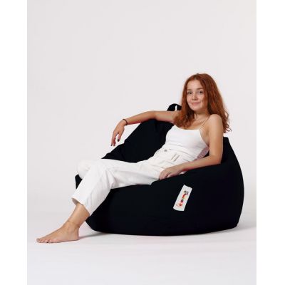 Fotoliu de Grădină tip Bean Bag Model Premium XXL, Negru Fotoliu de Grădină tip Bean Bag Model Premium XXL, Negru