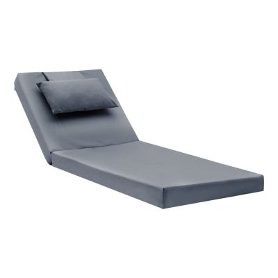 Perna Sezlong Model Sadie, Gri, 65x185x15 cm