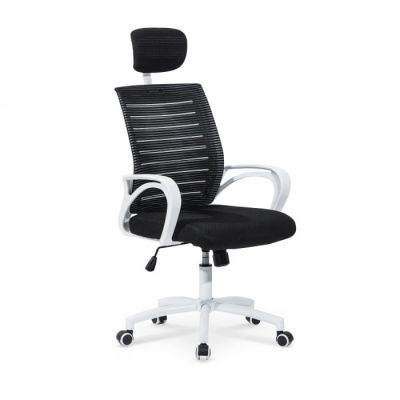 Scaun birou SOCKET negru + alb, 61x68x118 cm