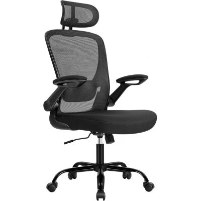 Scaun de birou Negru Songmics 62x62.4x120.4 cm