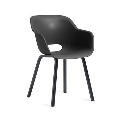 Scaune de grădină gri-antracit 2 buc. din metal/din plastic Noa Duo – Keter