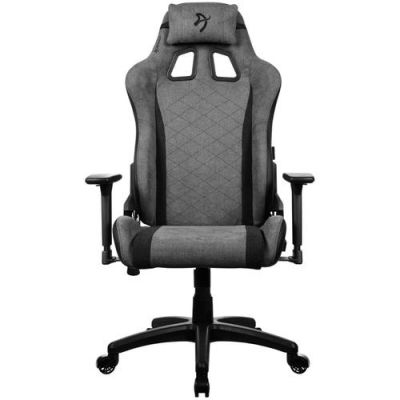 Scaun Gaming Arozzi Avanti Soft Fabric, Tetiera, Ajustabil, max. 120kg, Negru/Gri