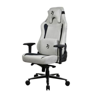 Scaun gaming, Arozzi, Textil, Capacitate maxima 170kg, Alb/Negru