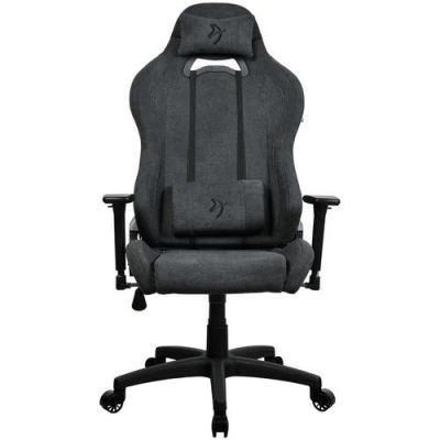 Scaun Gaming Arozzi Toretta SoftFabric, Tetiera, Ajustabil, max. 120kg, Negru/Gri