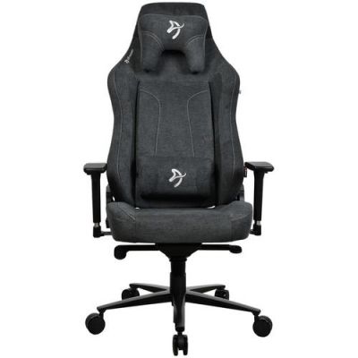 Scaun Gaming Arozzi Vernazza XL SoftFabric, Tetiera, Ajustabil, max. 170kg, Gri inchis