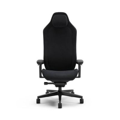 Scaun Gaming Fractal Design Refine Alcantara Dark, reglabil, Negru