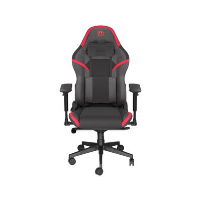Scaun Gaming Scrim RD Piele/Textil Suport Lombar Memory Foam 5xRoti Negru/Rosu