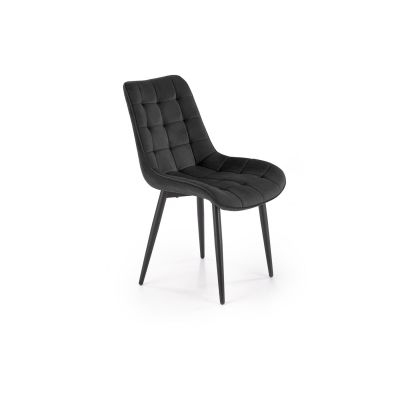 Scaun Ganso, 51x61x85 cm, Catifea, Negru