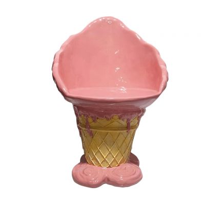 SCAUN in plastic roz aprins, bej