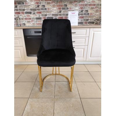 SCAUN MADISON NEGRU CU AURIU