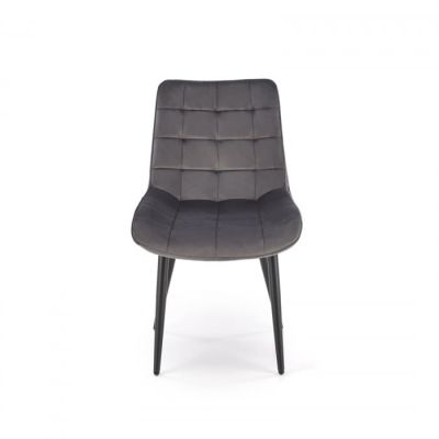 Scaun tapitat GANSO, gri, 45x61x85 cm