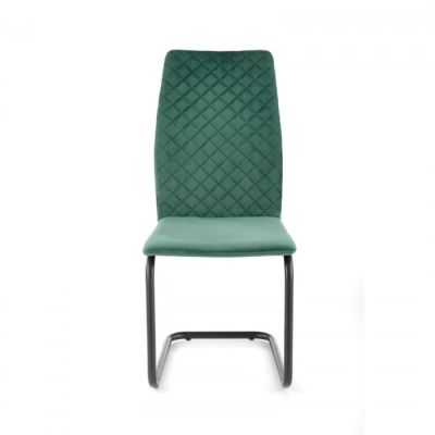 Scaun tapitat K 444, verde, 46x54x97 cm