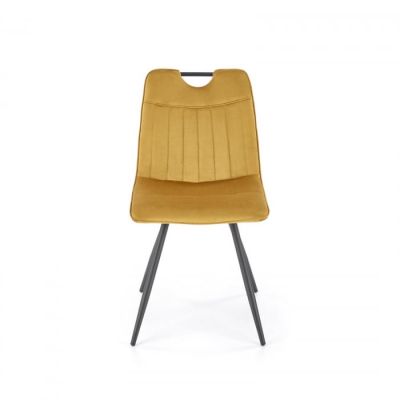 Scaun tapitat K 521, mustar, 47x55x84 cm