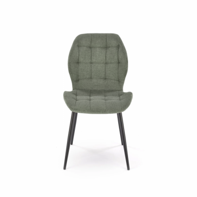 Scaun tapitat K 548, olive, 47x55x84 cm