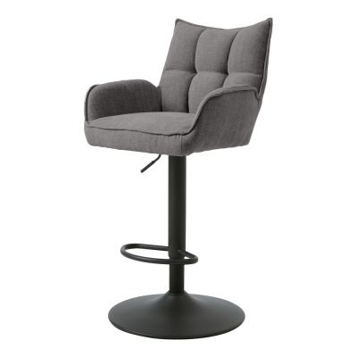 Scaune de bar gri cu înălțime ajustabilă 2 buc. Marilla – Unique Furniture