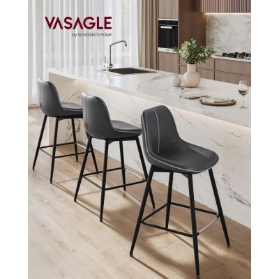 Scaune de bar Vasagle Negru 50x49.5x87.5 cm