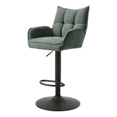 Scaune de bar verzi cu înălțime ajustabilă 2 buc. Marilla – Unique Furniture