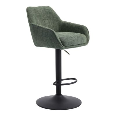 Scaune de bar verzi 2 buc. (înălțime șezut 69 cm) Avola – Unique Furniture