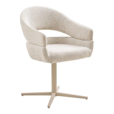 Scaune de dining crem 2 buc. Dover – House Nordic