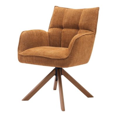 Scaune de dining portocalii 2 buc. Marilla – Unique Furniture