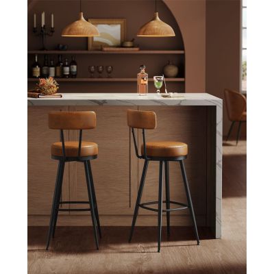 Set 2 scaune de bar Vasagle Maro 56x56x101.5 cm