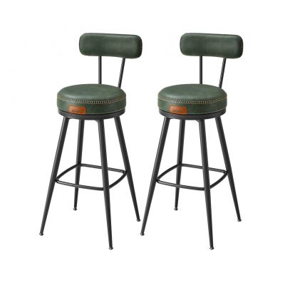 Set 2 scaune de bar Vasagle Verde 56x56x101.5 cm
