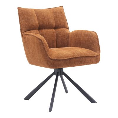 Set de scaune de sufragerie portocaliu 2 buc. tapițat Marilla – Unique Furniture