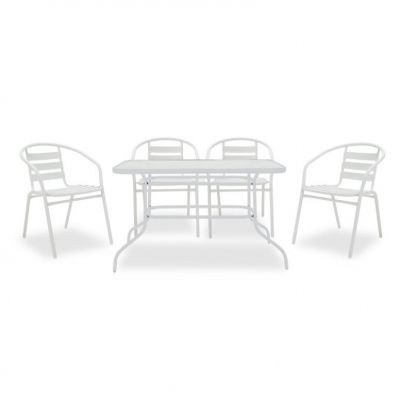 Set Masa si Scaune Gradina Valor-Tade 5 Piese Maro