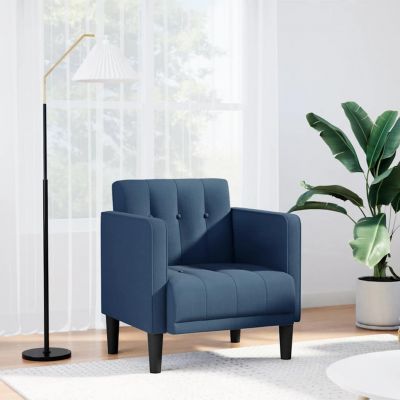 Gossi canapea scaun cu cotiere, albastru, 53 cm, textil