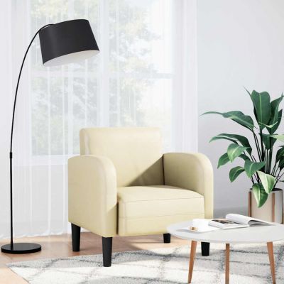 Gossi canapea scaun cu cotiere crem 54 cm piele artificiala