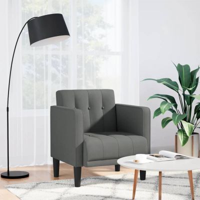 Gossi canapea scaun cu cotiere gri inchis 53 cm material