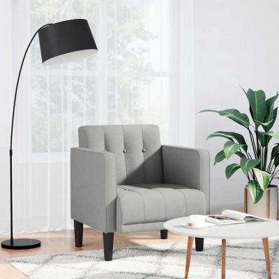 Gossi canapea scaun cu cotiere, gri nor, 53 cm, textil