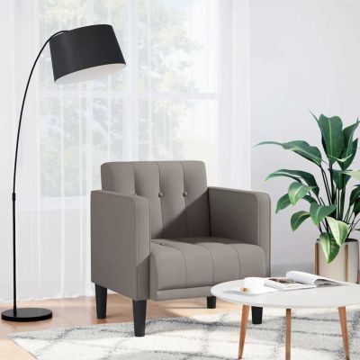 Gossi canapea scaun cu cotiere, gri taupe, 53 cm, textil