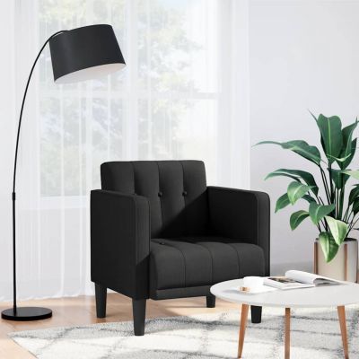 Gossi canapea scaun cu cotiere, negru, 53 cm, textil