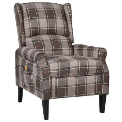 Gossi fotoliu de masaj rabatabil, bej, material textil