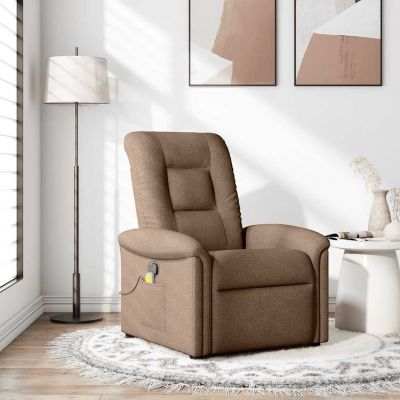 Gossi fotoliu de masaj rabatabil, maro, material textil