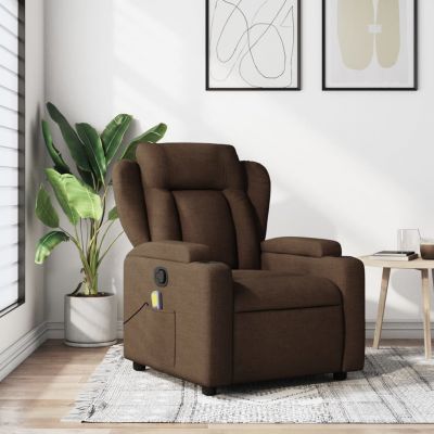 Gossi fotoliu de masaj rabatabil, maro, material textil