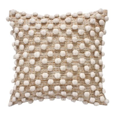 Perna din bumbac Finne Inart în nuanță bej 45x45x2.5cm 3x45
