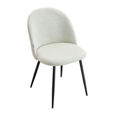 Scaun Ampla, Homla, 56x47x78 cm, metal/poliester, ecru
