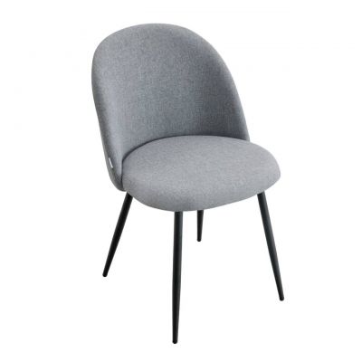 Scaun Ampla, Homla, 56x47x78 cm, metal/poliester, gri deschis