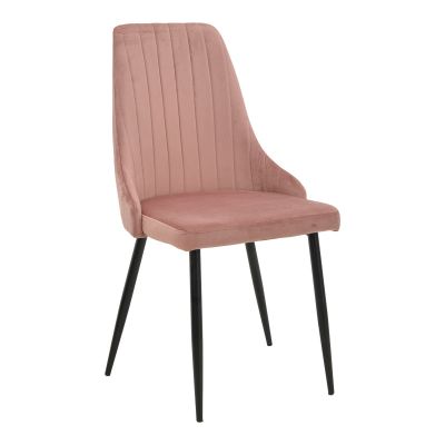 Scaun Azori catifea mar putred, Roz, 49x55x85 cm