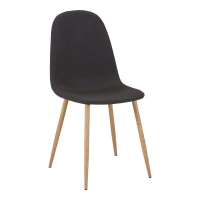Scaun Bella Gri deschis cu-metal, Natural, 43x52x88 cm