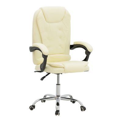 Scaun birou manager Kardi pakoworld bej pu 66x64x117cm