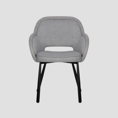 Scaun Campea, Homla, 62x61x84 cm, metal/poliester, gri