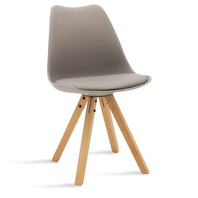 Scaun Caron pakoworld PP Gri-picior Natural