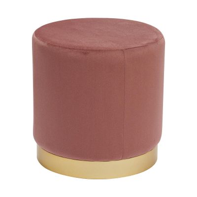 Scaun Dash, Catifea, Mar pudred-Auriu, 35x35x35 cm