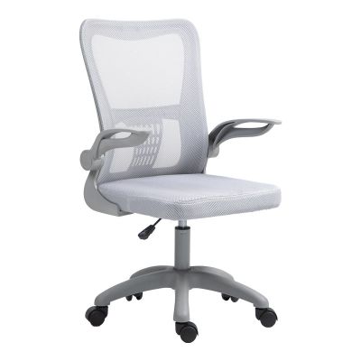 Scaun de birou manager Annalize plasa, Gri, 57x53x100 cm